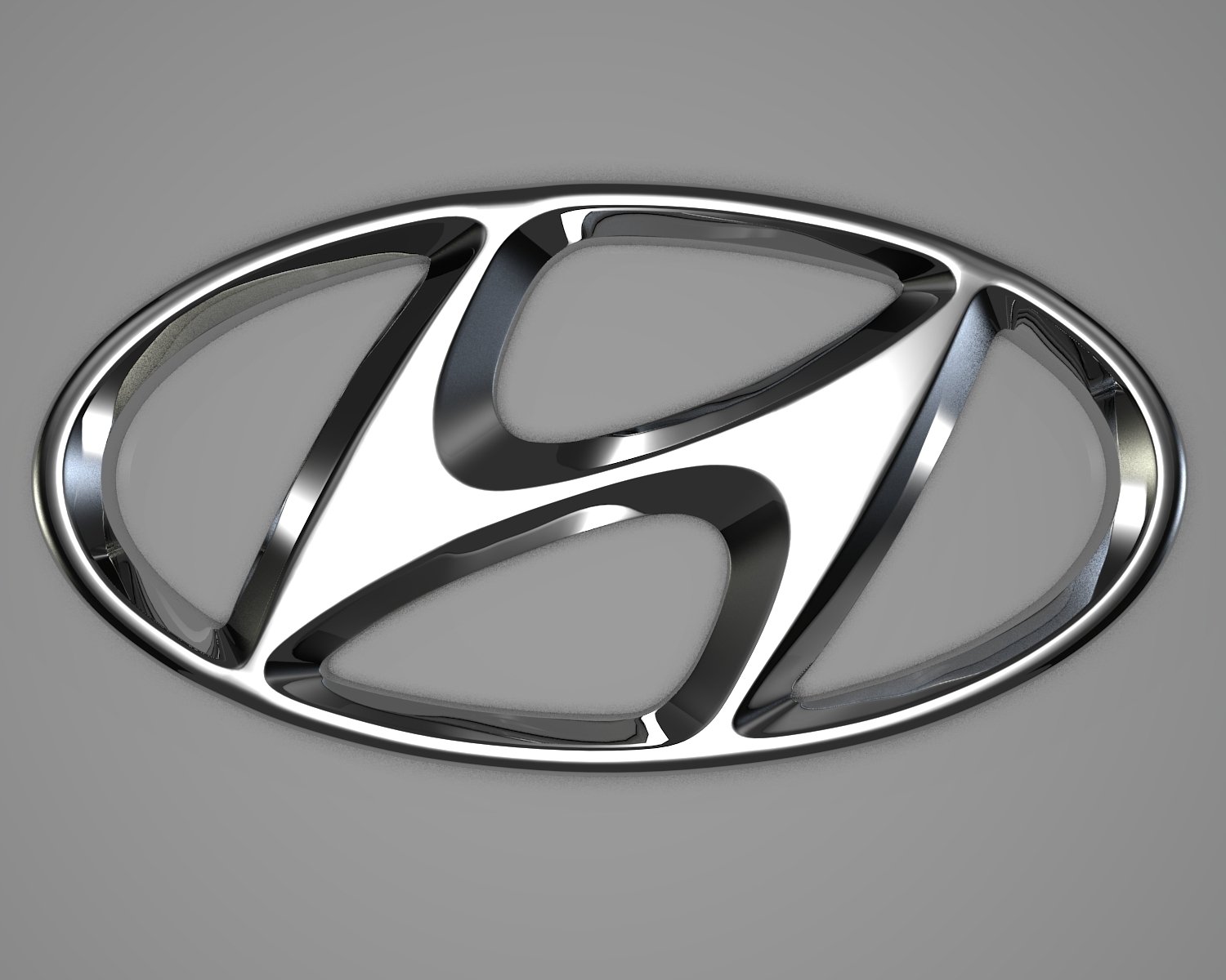 Car emblem / Logo Hyundai C by LR CUSTOMS, Download free STL model
