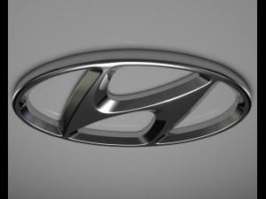 hyundai logo 3D-Modell