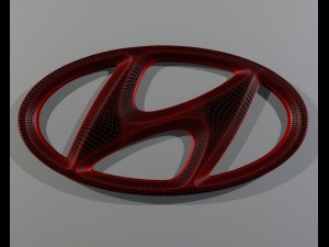 hyundai logo 3D-Modell