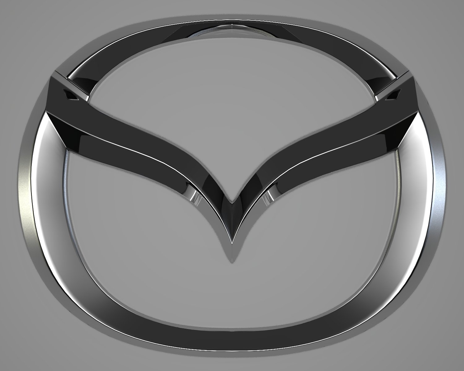 Mazda Logo 3D Model in Parts of auto 3DExport