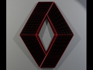 renault logo 3D मॉडल