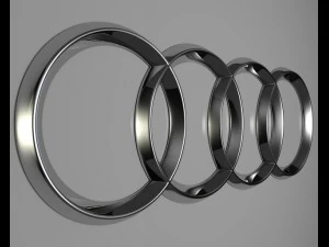 Audi-Logo 3D Modell