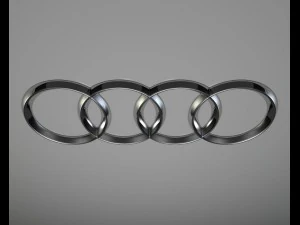 Audi-Logo 3D Modell