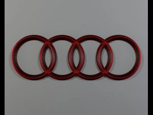 Audi-Logo 3D Modell