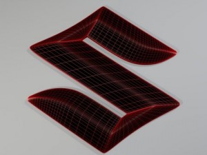 suzuki logo Modelo 3D