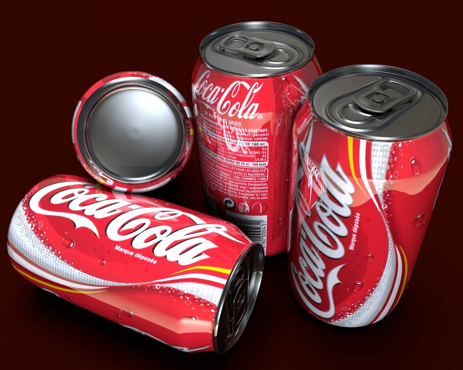 coca cola can 3D Model .c4d .max .obj .3ds .fbx .stl .blend 
