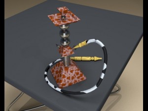 pyramid hookah Model 3D