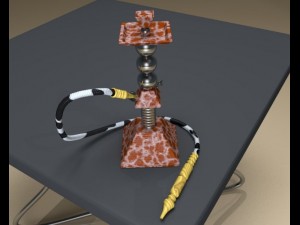 pyramid hookah 3D 모델