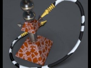 pyramid hookah 3D 모델