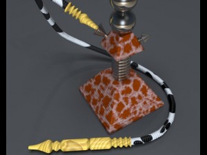 pyramid hookah 3D 모델