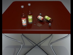 russian vodka Model 3D