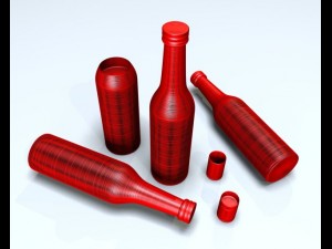 russian vodka Model 3D