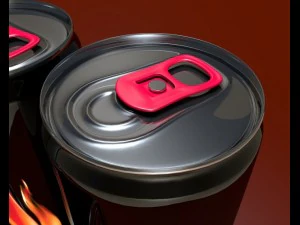 energy drink burn 3D Model