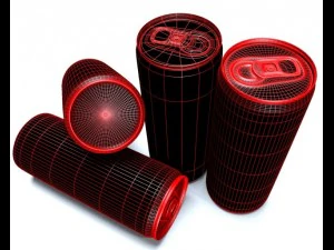 energy drink burn 3D Model