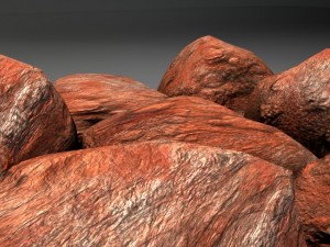 rocky stones lowpoly Model 3D