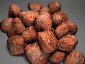 rocky stones lowpoly Model 3D
