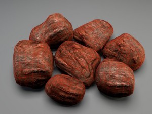 rocky stones lowpoly Model 3D