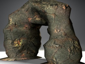 stone arch lowpoly Modelo 3D