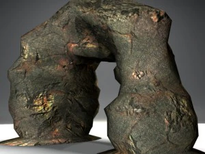 Steinbogen Lowpoly 3D Modell