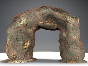 stone arch lowpoly Modelo 3D