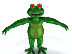 cartoon frog 3D Model
