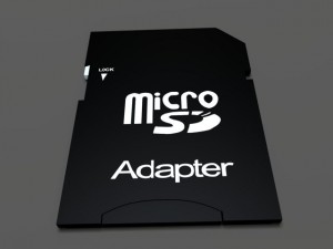 sd card and adapter Model 3D