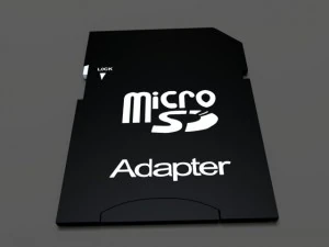 sd card and adapter 3D Model