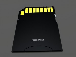 sd card and adapter Model 3D
