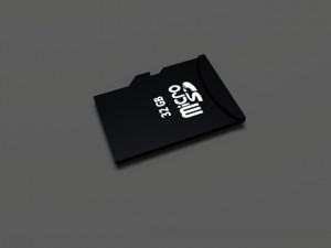 sd card and adapter Model 3D