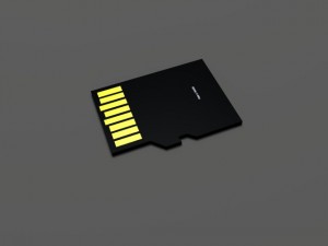 sd card and adapter Model 3D