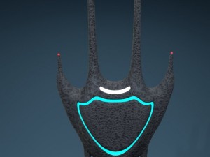 alien spaceship Model 3D