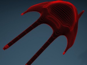alien spaceship Model 3D