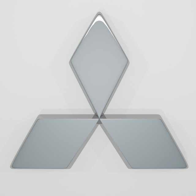 mitsubishi logo Modèle 3D .c4d .max .obj .3ds .fbx .stl .blend 