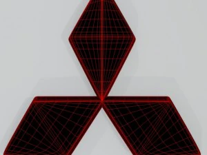 mitsubishi logo 3D Model