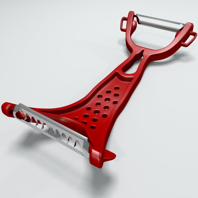 fruit and vegetable peeler 3D 模型 .c4d .max .obj .3ds .fbx .stl .blend 