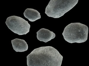 Asteroiden Lowpoly 3D Modell