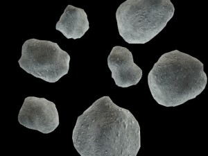 asteroids lowpoly 3D 模型