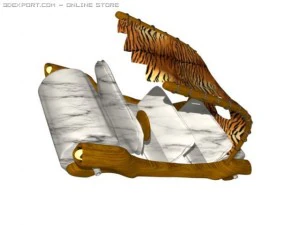 flintstones car 3D Model