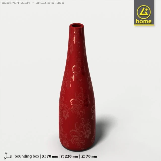 bottle al02 3D Model .c4d .max .obj .3ds .fbx .stl .blend 