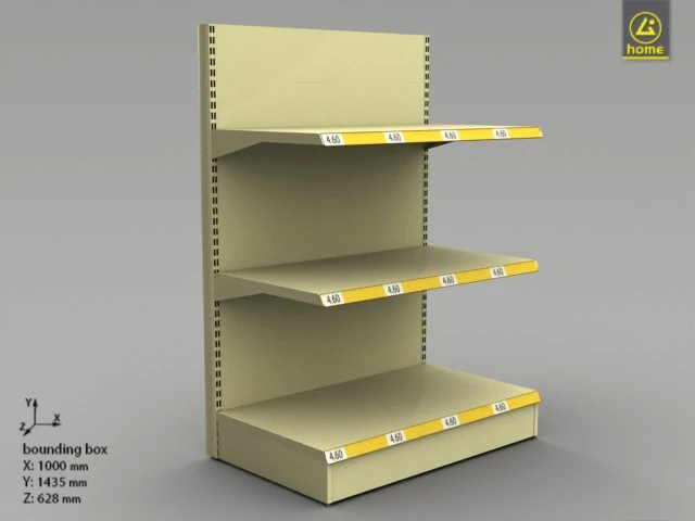 shop rack 01 3D Model .c4d .max .obj .3ds .fbx .stl .blend 
