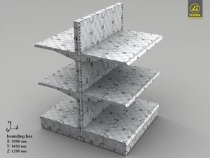 shop rack 02 3D Model