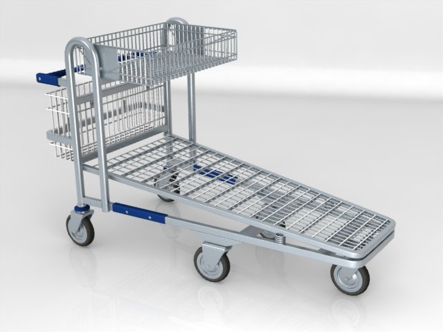 shop cart  wanzl t50 Model 3D .c4d .max .obj .3ds .fbx .stl .blend 