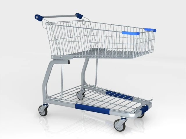 shopping chart  wanzl citi shopper 3D Model .c4d .max .obj .3ds .fbx .stl .blend 