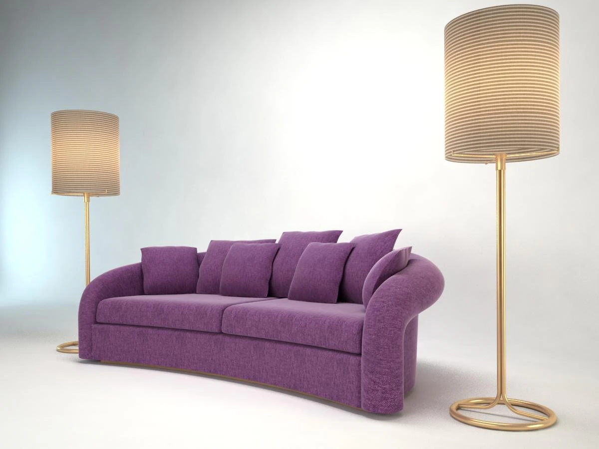 armani sofa esther 3D Model .c4d .max .obj .3ds .fbx .stl .blend 