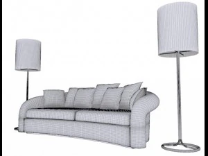armani sofa esther 3D Model