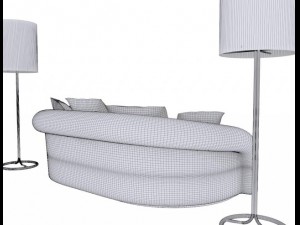 armani sofa esther 3D Model