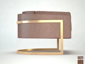 milo baughman chair 3D Model