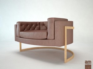 milo baughman chair Model 3D