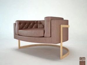 milo baughman chair 3D Model