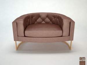 milo baughman chair Model 3D